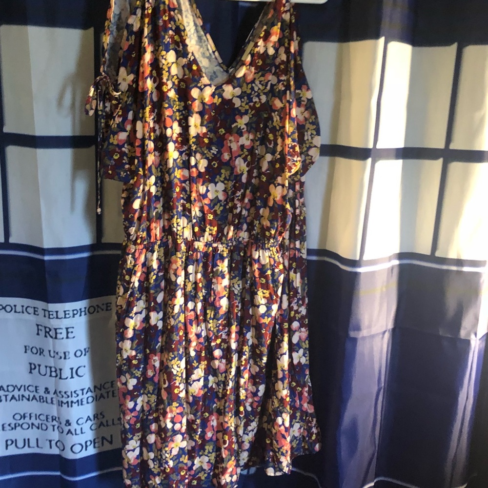 Cold shoulder dress